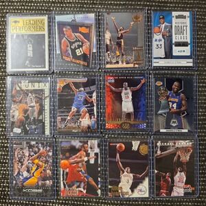NBA Basketball Card Lot Michael Jordan Kobe Bryant Shaq Iverson Duncan 12 Cards